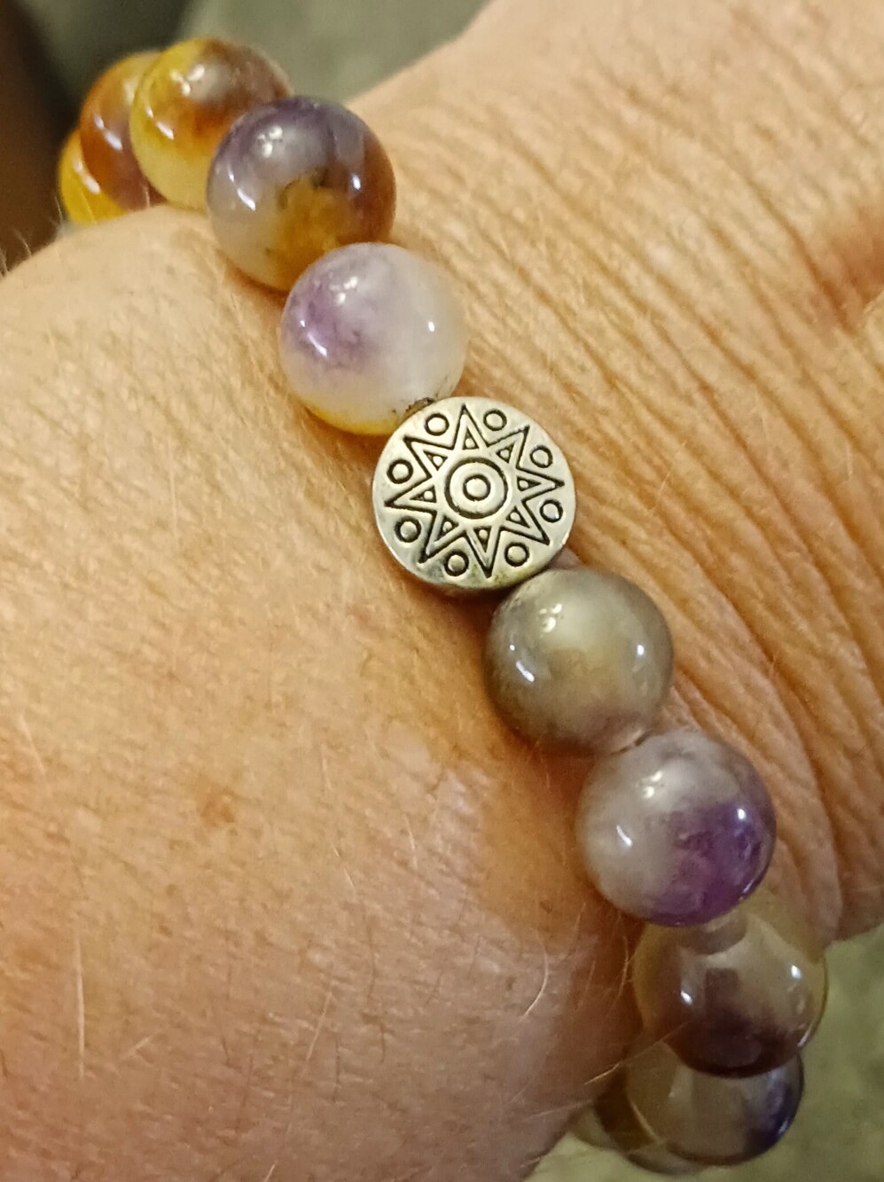 Ametrine 9mm Bracelet, 7" - Picture 2 of 6